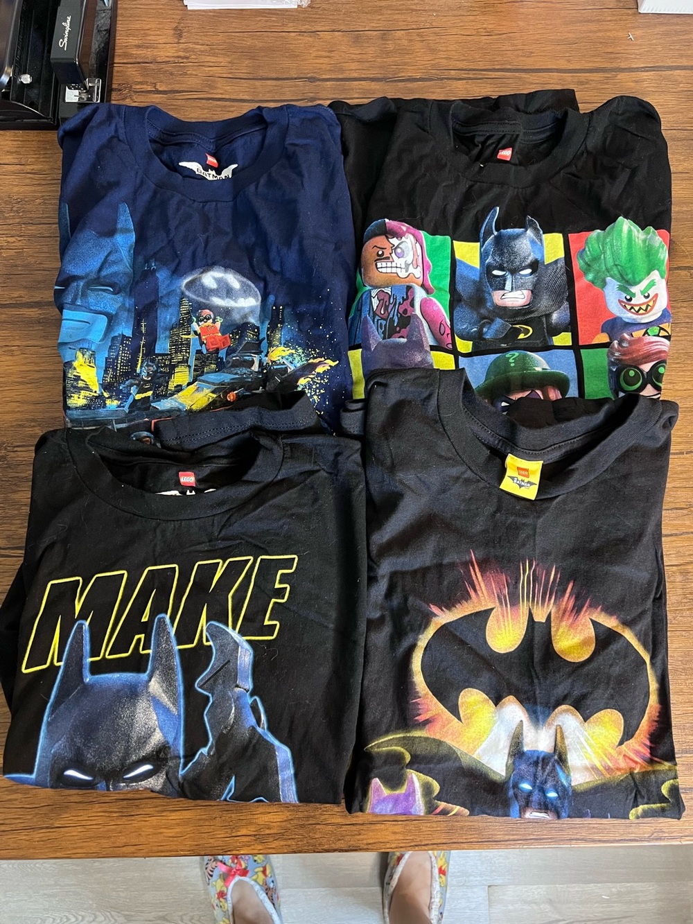 Set of 4- Lego Batman Graphic T-Shirt - Small